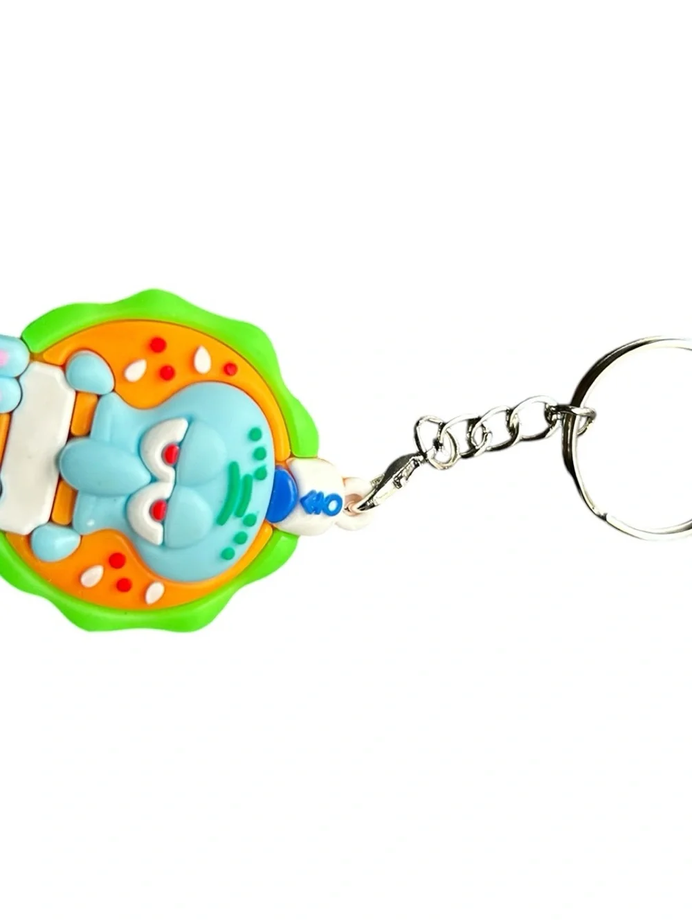 4/$20 SpongeBob SquarePants Squidward Green & Blue Keychain
